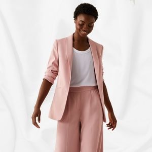 Women's Relaxed Fit Blazer in Blush Pink￨Size Medium